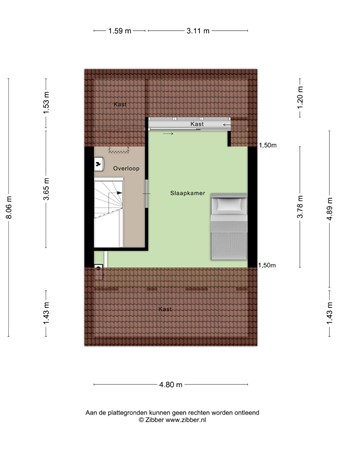 Floorplan - Dieze 11, 5504 MD Veldhoven