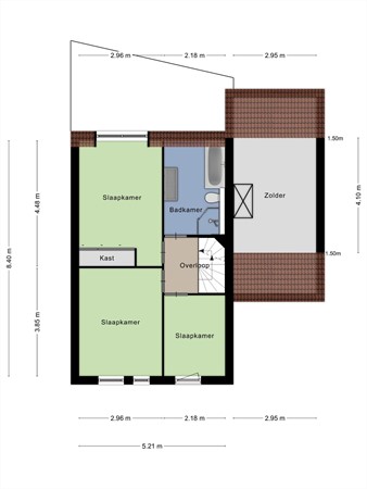 Floorplan - Winston Churchilllaan 53, 5623 KW Eindhoven