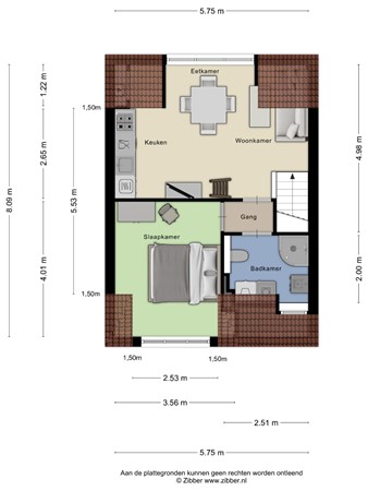 Floorplan - Zeelsterstraat 10A, 5652EK Eindhoven