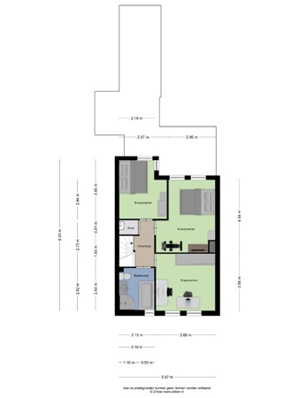 Floorplan - Udinestraat 3, 5632 RT Eindhoven