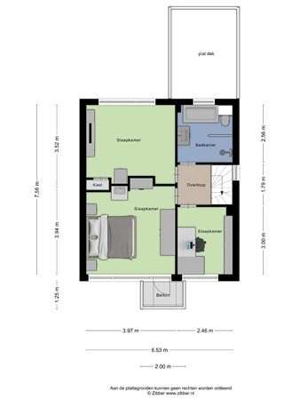 Floorplan - Blaarthemseweg 61, 5502JS Veldhoven