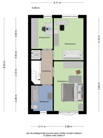 Floorplan - Grasrups 8, 5658 GC Eindhoven