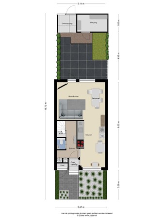 Floorplan - Grasrups 8, 5658 GC Eindhoven