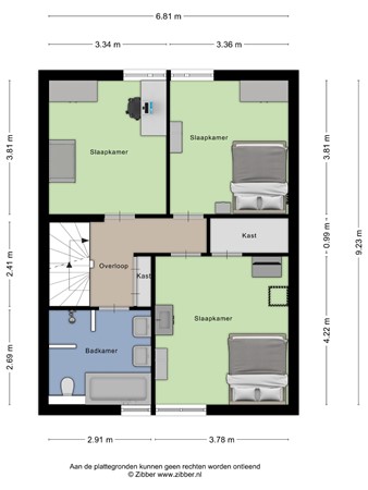 Floorplan - Smitseind 5, 5525 AN Duizel