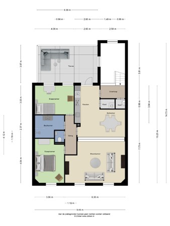 Floorplan - Bredalaan 57A, 5652 JB Eindhoven
