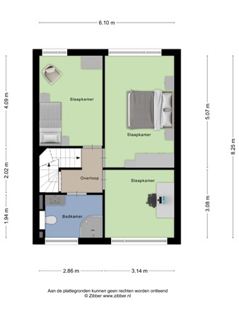Floorplan - Frankendaal 21, 5653PD Eindhoven