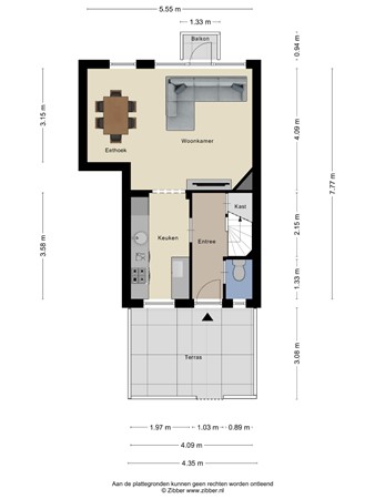 Floorplan - Burgemeester van Hooffln 31, 5503 BJ Veldhoven
