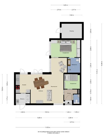 Floorplan - Sterkenburg 390, 5653NN Eindhoven