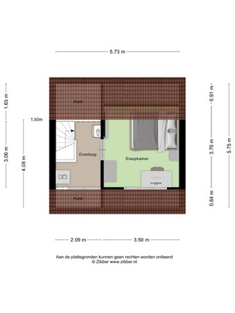Floorplan - Witvrouwsberg 26, 5508 DZ Veldhoven
