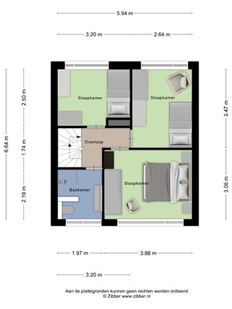 Floorplan - Alzettehof 20, 5504 AB Veldhoven
