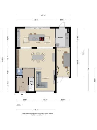 Floorplan - Kometenlaan 21, 5505 PN Veldhoven