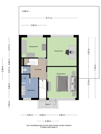 Floorplan - Kometenlaan 21, 5505 PN Veldhoven