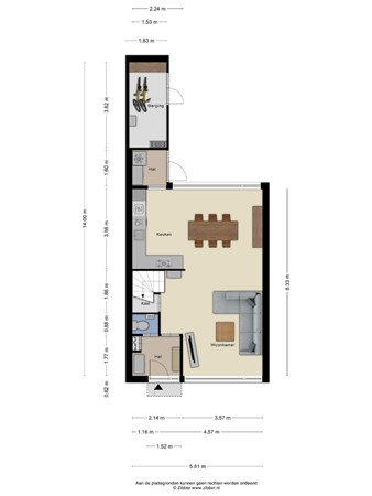 Floorplan - Duistervoorde 4, 5655 ES Eindhoven