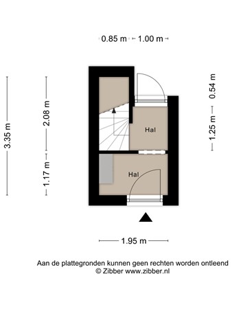 Floorplan - Zonneroosstraat 24A, 5644 ET Eindhoven