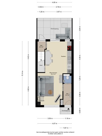 Floorplan - Regenboogven 35, 5508 RK Veldhoven