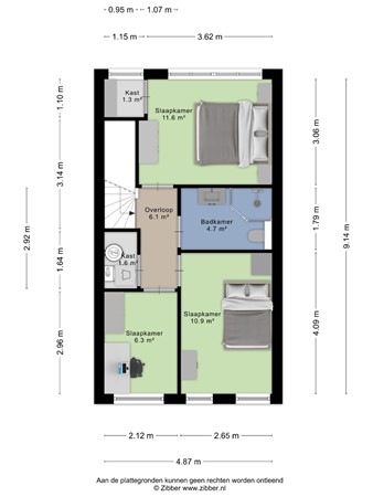 Floorplan - Regenboogven 35, 5508 RK Veldhoven