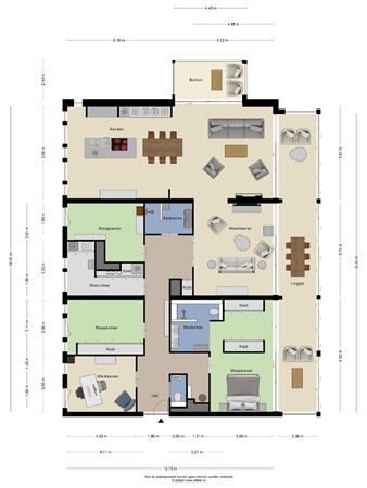Floorplan - Abdijtuinen 421, 5504 EW Veldhoven