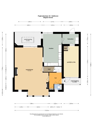 Floorplan - Pegbroekenlaan 18, 5504 MN Veldhoven