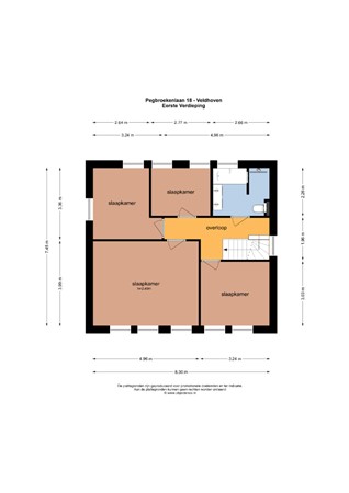 Floorplan - Pegbroekenlaan 18, 5504 MN Veldhoven