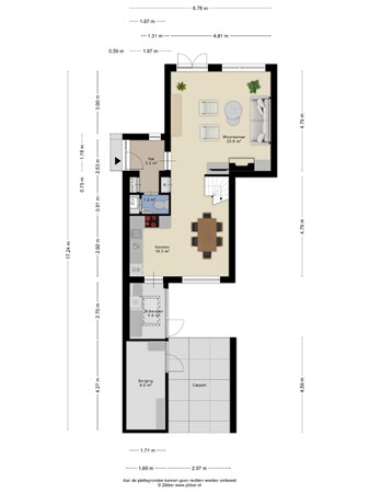 Floorplan - Peppelbeek 20, 5501 EK Veldhoven