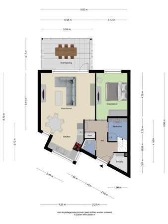 Floorplan - Graspieper 65, 5658 EN Eindhoven