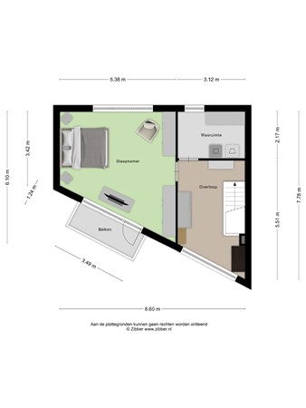 Floorplan - Graspieper 65, 5658 EN Eindhoven