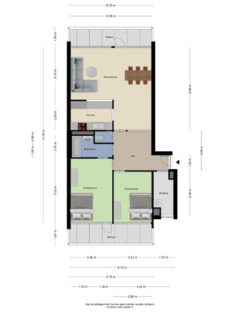 Floorplan - Bomanshof 157, 5611 NN Eindhoven