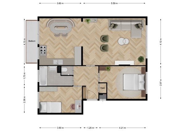 Medium property photo - Mendelssohnplein 7C, 3131 RC Vlaardingen