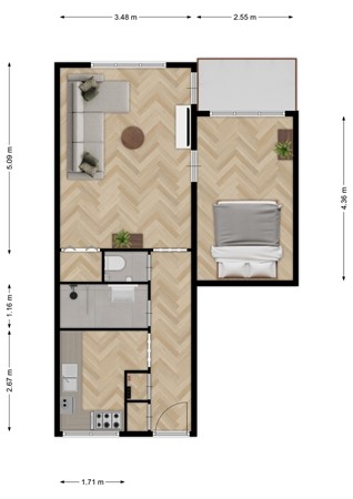 Medium property photo - Platostraat 70, 3076 BP Rotterdam