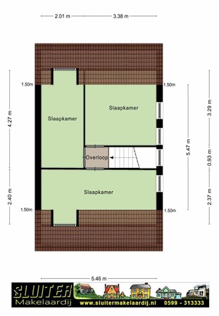 Floorplan - De Vennen 34H, 9541 LB Vlagtwedde