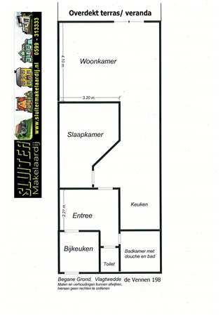 Floorplan - De Vennen 198, 9541 LE Vlagtwedde