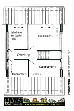 Floorplan - De Vennen 198, 9541 LE Vlagtwedde