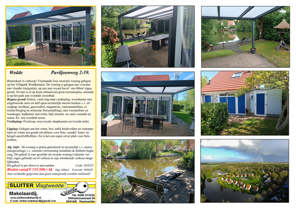 Brochure preview - 1a. Flyer Drieluik  Wedde Paviljoenweg 2-59  155.500,=.pdf