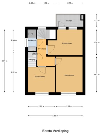 Nieuwe Dorpsweg 33, 4793 BR Fijnaart - Eerste_Verdieping.jpg