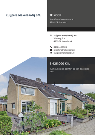 Brochure preview - Van Vlaanderenstraat 41, 4791 ER KLUNDERT (1)