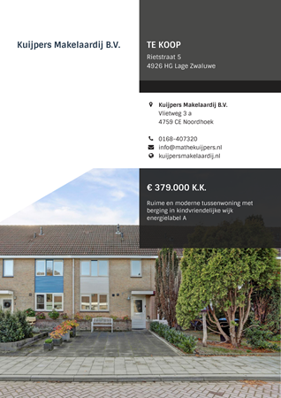 Brochure preview - Rietstraat 5, 4926 HG LAGE ZWALUWE (1)
