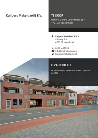 Brochure preview - Hendrik Gerard Dirckxstraat 16-A, 4701 AX ROOSENDAAL (1)