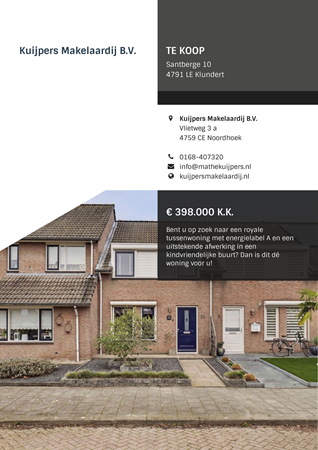 Brochure preview - Santberge 10, 4791 LE KLUNDERT (1)