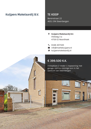 Brochure preview - Berenstraat 22, 4651 DN STEENBERGEN (1)