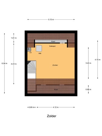 Korfbalstraat 11, 4793 DC Fijnaart - Zolder.jpg