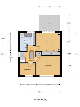 Pagnevaartweg 32, 4731 AD Oudenbosch - 1e_Verdieping.jpg