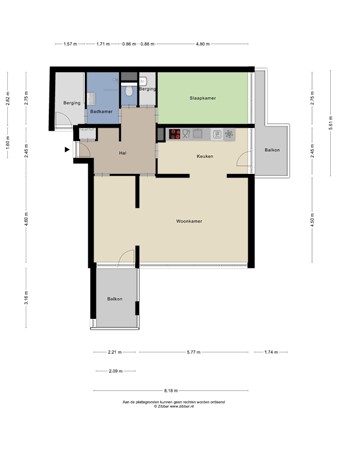 Floor plan - Koningsberg 62, 6865 NS Doorwerth 