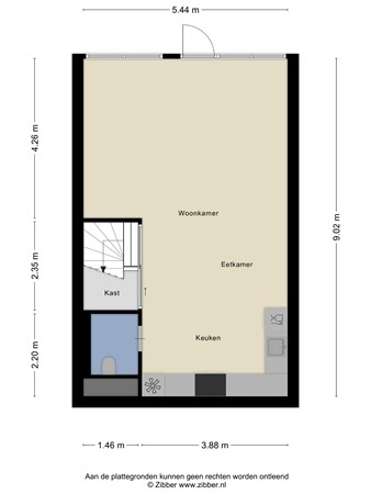Floor plan - Puntenburgerlaan 1H, 3812 CA Amersfoort 
