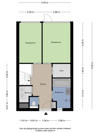 Floor plan - Puntenburgerlaan 1H, 3812 CA Amersfoort 
