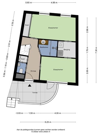 Floor plan - Koestraat 34, 3811 HK Amersfoort 