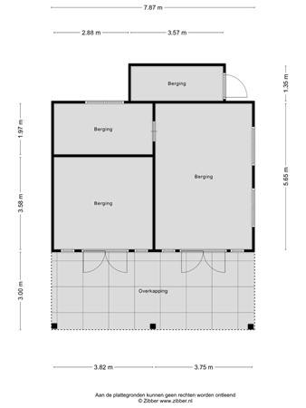 Plattegrond - Loetbos 5, 1358 EE Almere - 187190860_1664752_loetb_berging_first_design_20260703_7c5ac9.jpg