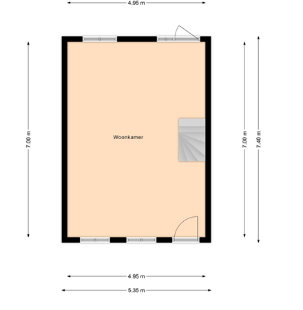 Plattegrond - W J Tuijnstraat 18, 1131 ZJ Volendam - BG.png