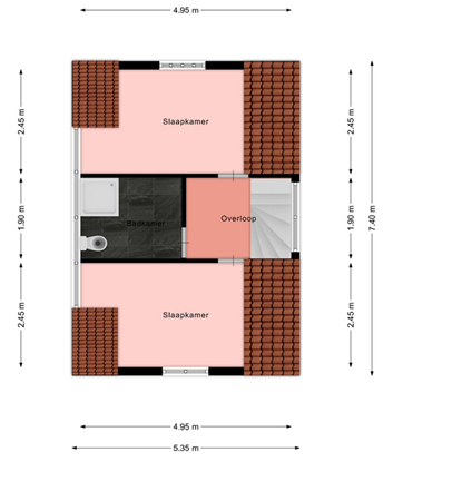 Plattegrond - W J Tuijnstraat 18, 1131 ZJ Volendam - 1eVD.png