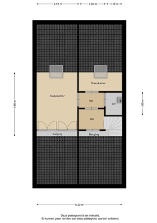 Floorplan - Veneweg 292-106, 7946 LX Wanneperveen