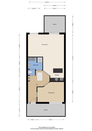 Floorplan - Veneweg 294-56, 7946 LX Wanneperveen